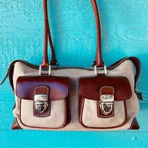 DOONEY & BOURKE VINTAGE ANNIVERSARY EDITION SIGNATURE EAST WEST SHOULDER BAG